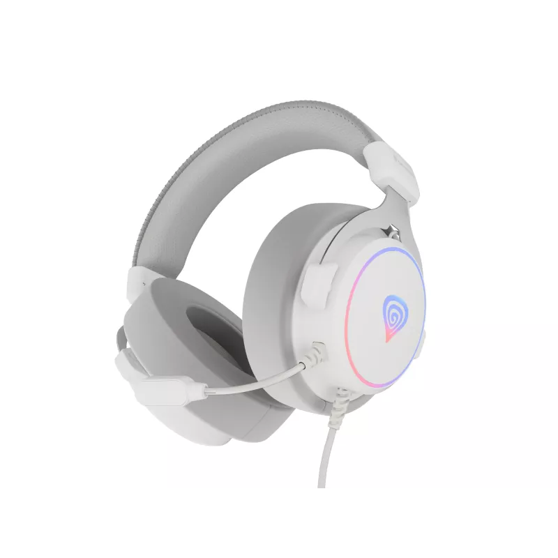 GENESIS Neon 764 headset bedrade gaming-headset met hoofdband USB Type-A wit