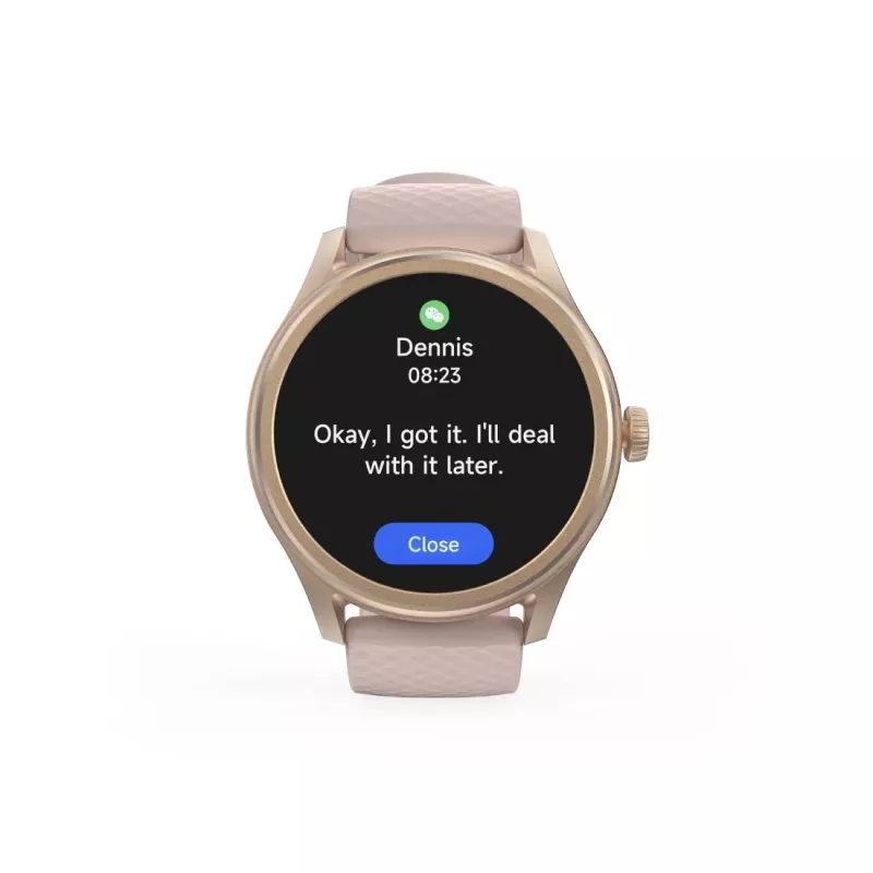 Hama smartwatch 5010, slaapmonitoring, rond, waterdicht, 1,38 inch, rosé (00178616)