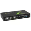 Techly 2x1 USB HDMI 4Kx2K IDATA KVM-HDMI2U KVM-switch zwart