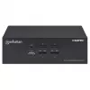 KVM-switch Manhattan 4-poorts 4K@30Hz USB-A audio mic