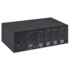 KVM-switch Manhattan 4-poorts 4K@30Hz USB-A audio mic