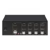 KVM-switch Manhattan 4-poorts 4K@30Hz USB-A audio mic