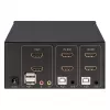 KVM-switch Manhattan 2-poorts 4K HDMI USB audio bediening van 2 computers
