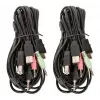 KVM-switch Manhattan 2-poorts 4K HDMI USB audio bediening van 2 computers