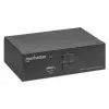 Manhattan 153546 KVM-switch, 2 poorten DisplayPort/USB 2.0, 4K@60Hz, audio, 2 kabels van 1,8 m