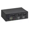 Manhattan 153546 KVM-switch, 2 poorten DisplayPort/USB 2.0, 4K@60Hz, audio, 2 kabels van 1,8 m