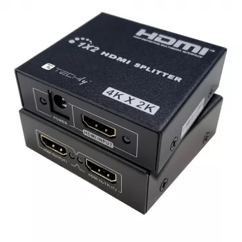 Videosplitter Techly IDATA HDMI-4K230 2x HDMI 3840x2160 zwart