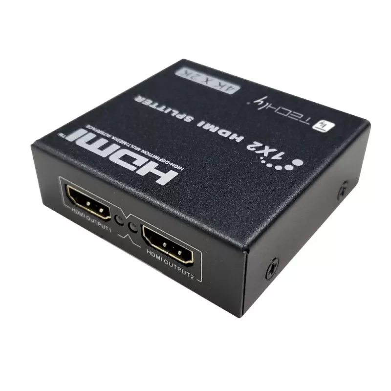 Videosplitter Techly IDATA HDMI-4K230 2x HDMI 3840x2160 zwart