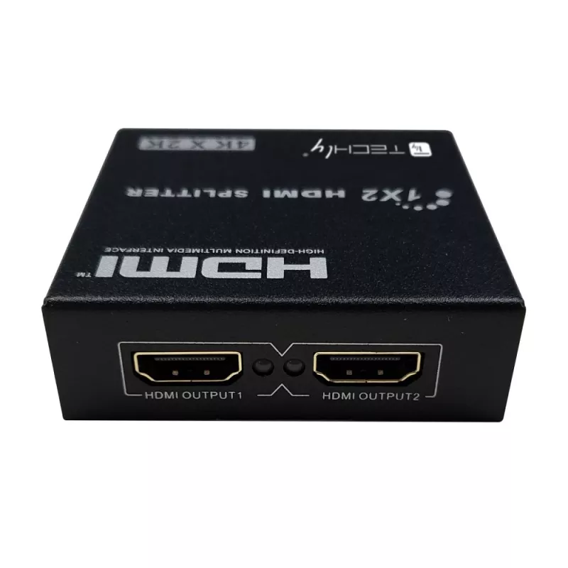 Videosplitter Techly IDATA HDMI-4K230 2x HDMI 3840x2160 zwart