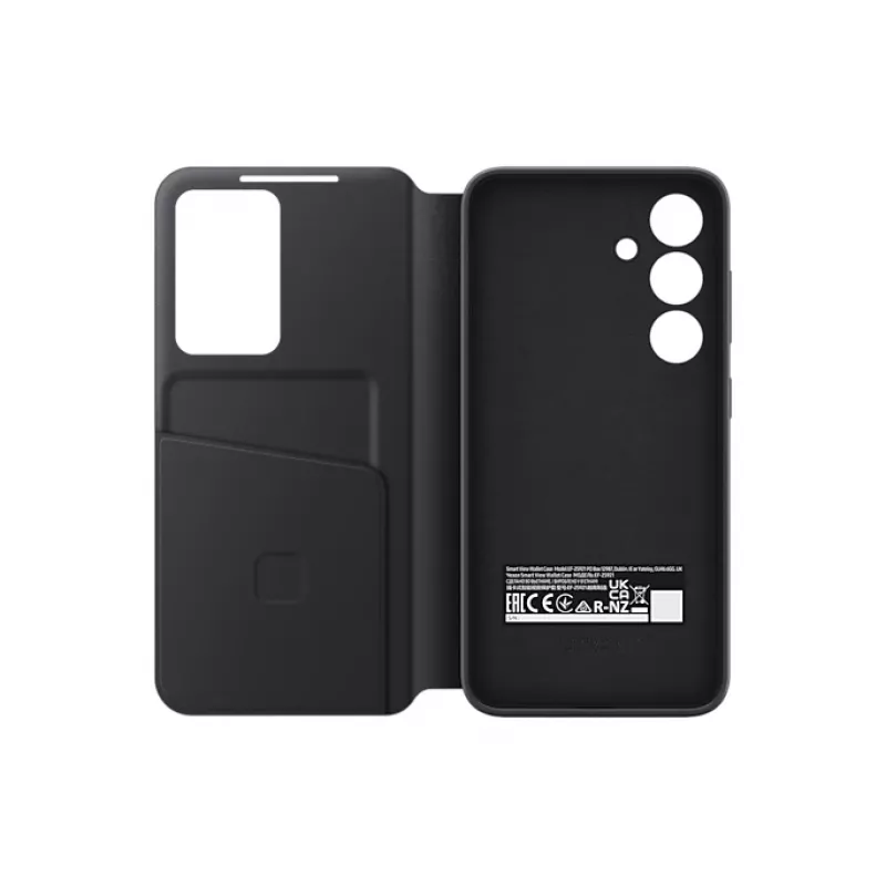Wallet-hoes Samsung Galaxy S24 zwart 6,2 inch 1 vak voor kaarten
