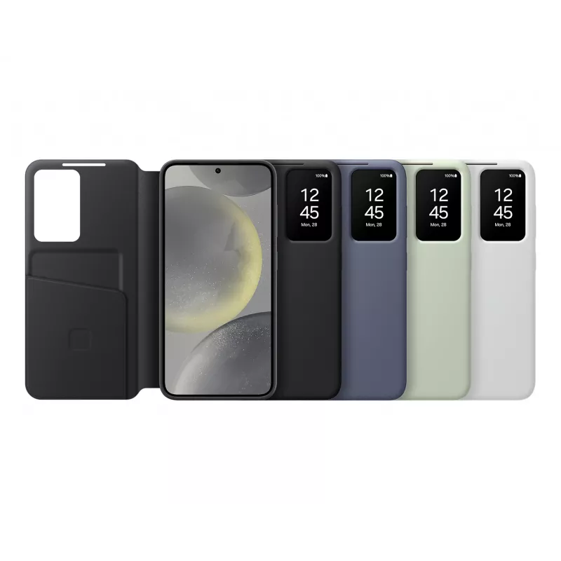 Wallet-hoes Samsung Galaxy S24 zwart 6,2 inch 1 vak voor kaarten