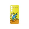 Hoesje Samsung Keith Haring Flipsuit Case voor S24 FE geel