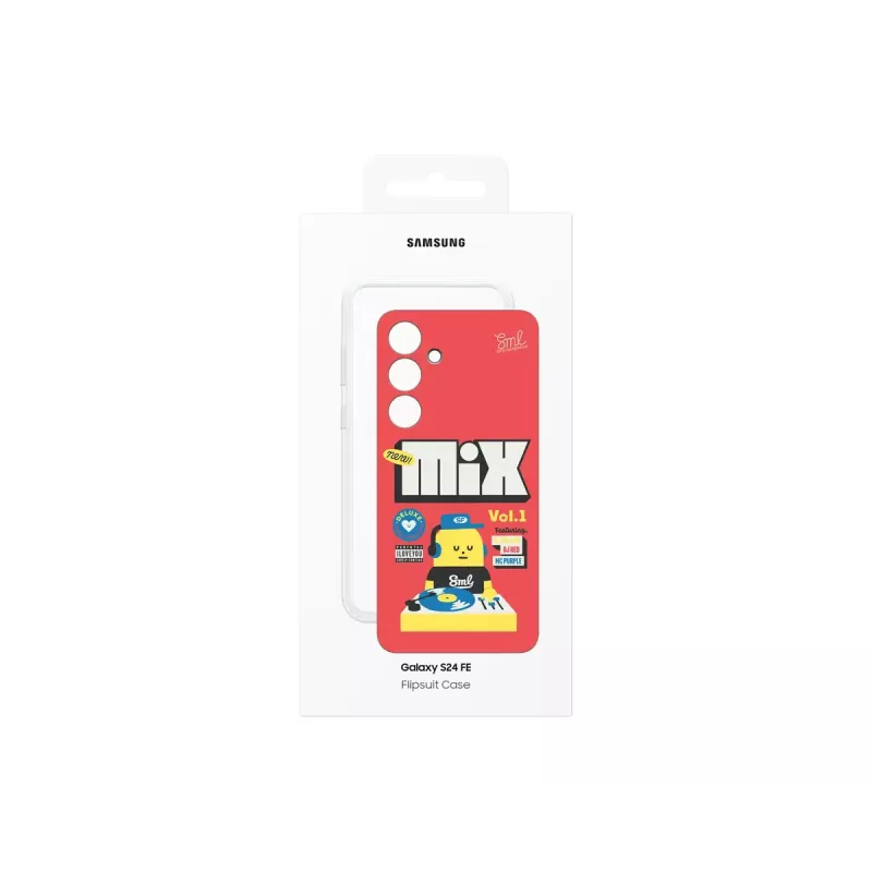 Hoesje Samsung Sticky Monster Lab Flipsuit Case voor S24 FE rood