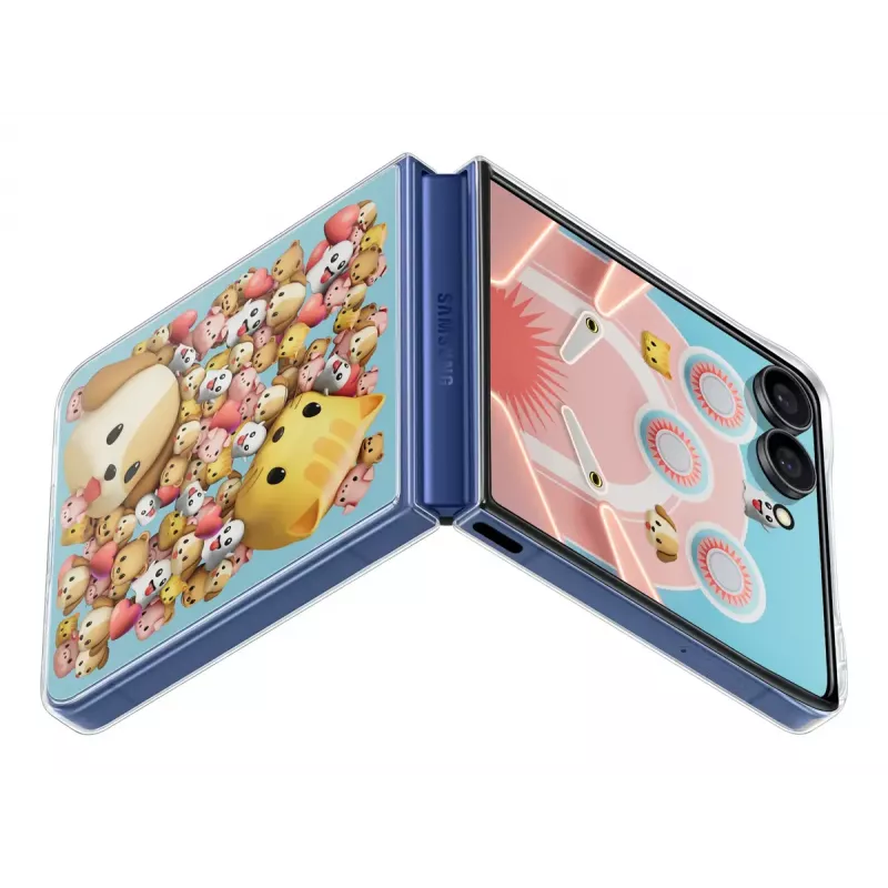 Hoesje Samsung Galaxy Z Flip7 transparant monochromatisch