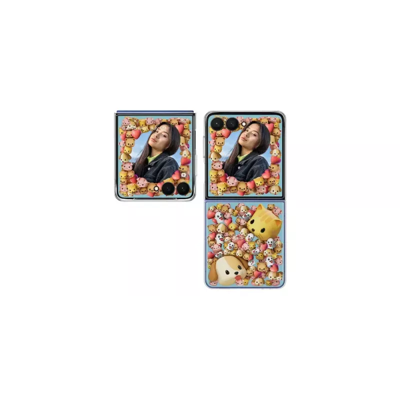 Hoesje Samsung Galaxy Z Flip7 transparant monochromatisch