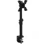 Techly ICA-LCD 500BK bureaubeugel voor monitor 13–30 inch (76,2 cm), tot 15 kg, VESA 75x75/100x100, zwart