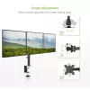 Techly 13-24 inch tafelstandaard voor 3 monitoren met klem ICA-LCD 482-T