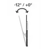 TV-wandhouder Hama 00220818 zwart 75 kg 100 inch 46 inch 2,54 m