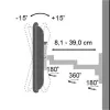 Techly 13-30 inch wandhouder voor LED-LCD-TV kantelbaar 3 gewrichten zwart” ICA-LCD 104BK