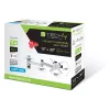 Techly ICA-LCD 104 wandbeugel voor LCD 13–30 inch, 3 scharnieren, kantel- en draaibaar, tot 15 kg, VESA 75x75/100x100, zilver