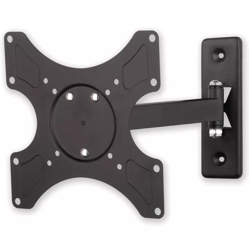 Techly ICA-LCD 2901 wandbeugel voor LCD-tv 13–37 inch, kantel- en draaibaar, tot 25 kg, VESA 75x75–200x200, zwart