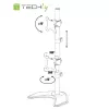 Techly ICA-LCD 2520V monitorhouder / voet 68.6 cm (27 inch) bureau zwart