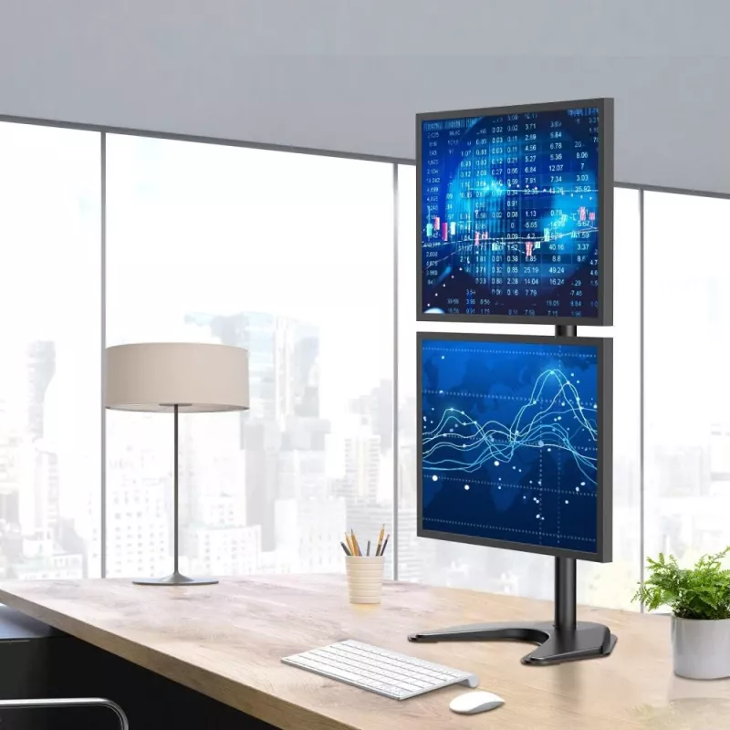 Techly ICA-LCD 2520V monitorhouder / voet 68.6 cm (27 inch) bureau zwart