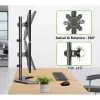 Techly ICA-LCD 2520V monitorhouder / voet 68.6 cm (27 inch) bureau zwart