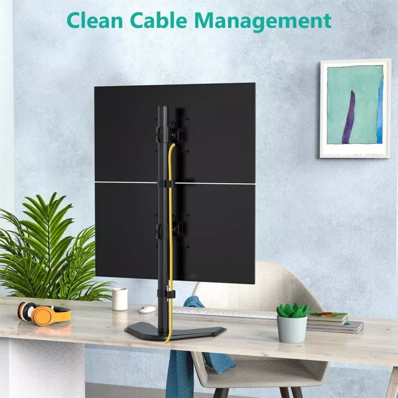 Techly ICA-LCD 2520V monitorhouder / voet 68.6 cm (27 inch) bureau zwart