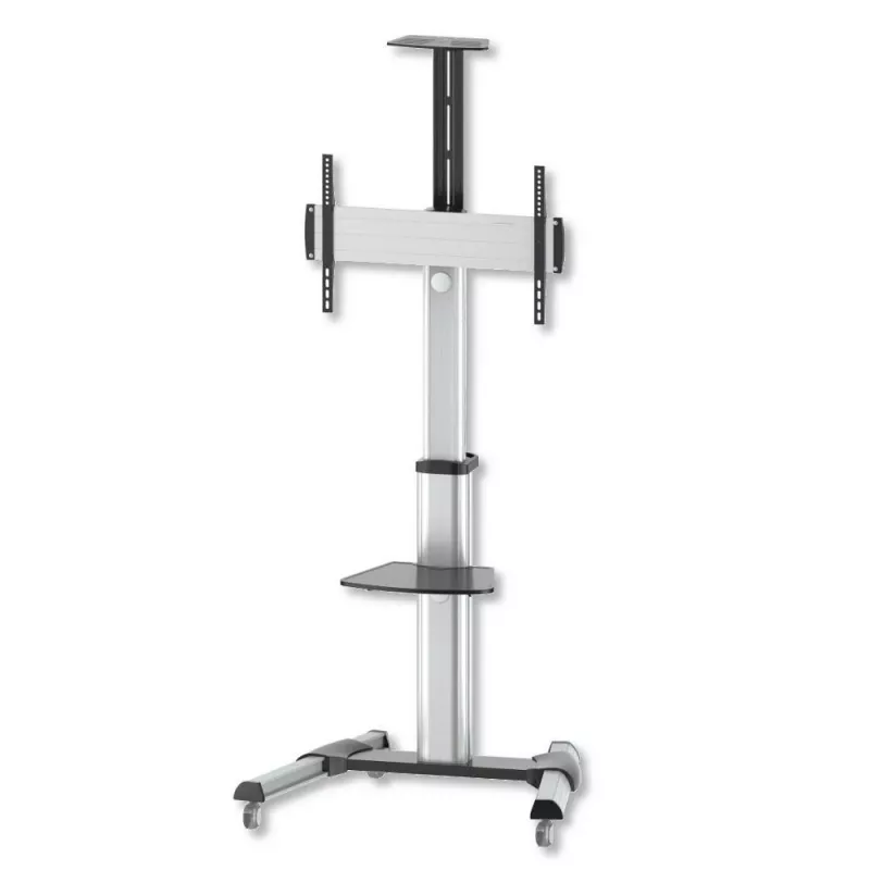 Techly vloerstandaard rolwagen voor LCD / LED / plasma 37-70 met opbergvak ” ICA-TR15