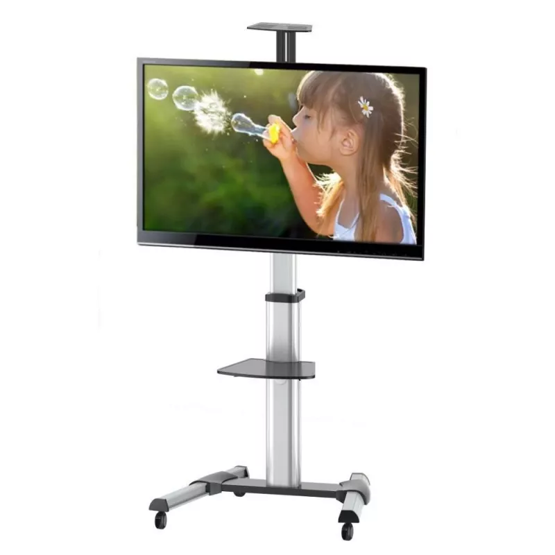 Techly vloerstandaard rolwagen voor LCD / LED / plasma 37-70 met opbergvak ” ICA-TR15