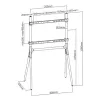Techly vloerstandaard voor LCD/LED/plasma TV 49-70 inch statiefstijl