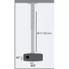 Techly projectorh plafondhouder verlenging 60–102 cm zilver ICA-PM 102XL