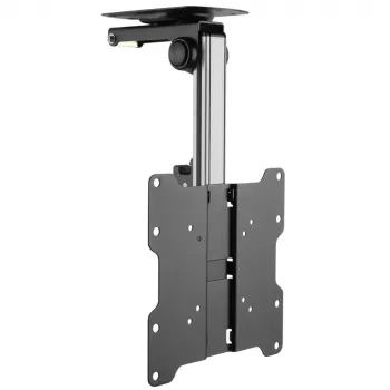 Techly opvouwbare intrekbare plafondhouder voor TV LED/LCD 17 inch–37 inch zwart