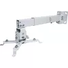 Techly ICA-PM 16 plafondbeugel voor projector, tot 20 kg, verstelbaar 43–65 cm, kantel- en draaibaar, zilver