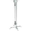 Techly ICA-PM 16 plafondbeugel voor projector, tot 20 kg, verstelbaar 43–65 cm, kantel- en draaibaar, zilver