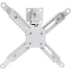 Techly ICA-PM 16 plafondbeugel voor projector, tot 20 kg, verstelbaar 43–65 cm, kantel- en draaibaar, zilver