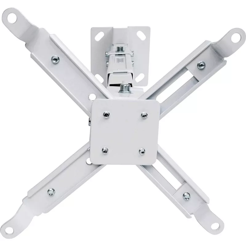Techly ICA-PM 16 plafondbeugel voor projector, tot 20 kg, verstelbaar 43–65 cm, kantel- en draaibaar, zilver