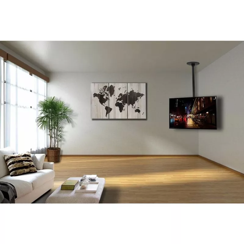 TV-houder Techly ICACPLB906 94 cm (37 inch) zwart