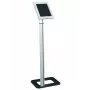 Techly ICA-TBL 1501 beveiligde vloerstandaard voor tablets 9,7–10,1 inch (25,6 cm), aluminium, VESA 75x75, zilver