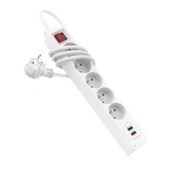 Hama 44133758 stroomverlenging 1,4 m 5 AC-stopcontacten binnen wit