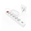 Hama 44133758 stroomverlenging 1,4 m 5 AC-stopcontacten binnen wit