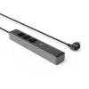 Hama 00223192 verlengkabel 1,4 m 3 AC-stopcontact(en) binnen zwart, grijs