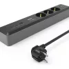 Hama 00223192 verlengkabel 1,4 m 3 AC-stopcontact(en) binnen zwart, grijs