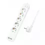 Stroomverlenging LogiLink LPS249U 1,5 m 5 AC-stopcontacten binnen wit