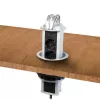 Stroomverlenging LogiLink LPS235A 1,8 m 3 AC-stopcontacten binnen zwart zilver
