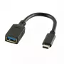 USB-kabel LogiLink USB C - USB A 0,15m CU0098 zwart