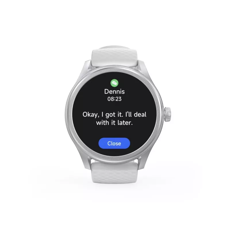 Hama Fit Watch 5010 smartwatch, 1,38 inch (3,51 cm) LCD, 46 mm, hartslag, SpO2, IP68, Bluetooth, zilver