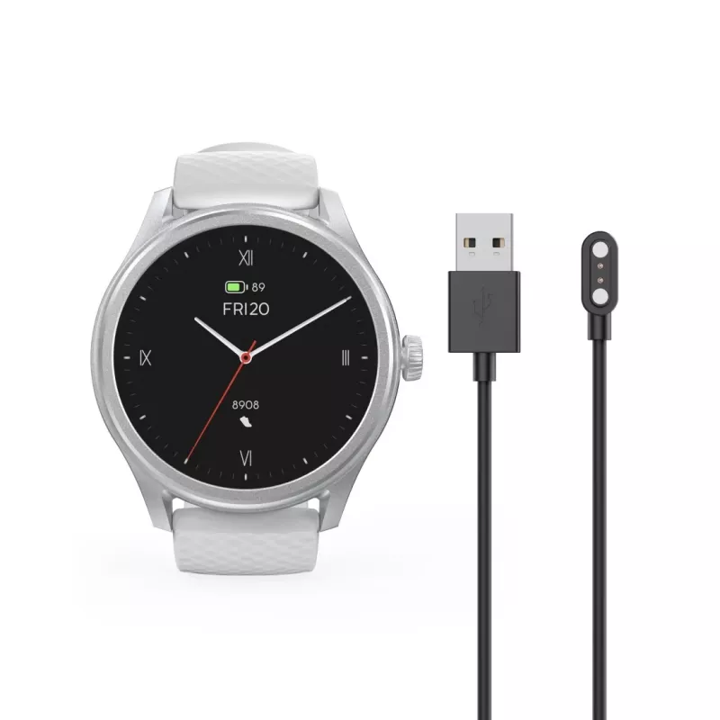Hama Fit Watch 5010 smartwatch, 1,38 inch (3,51 cm) LCD, 46 mm, hartslag, SpO2, IP68, Bluetooth, zilver