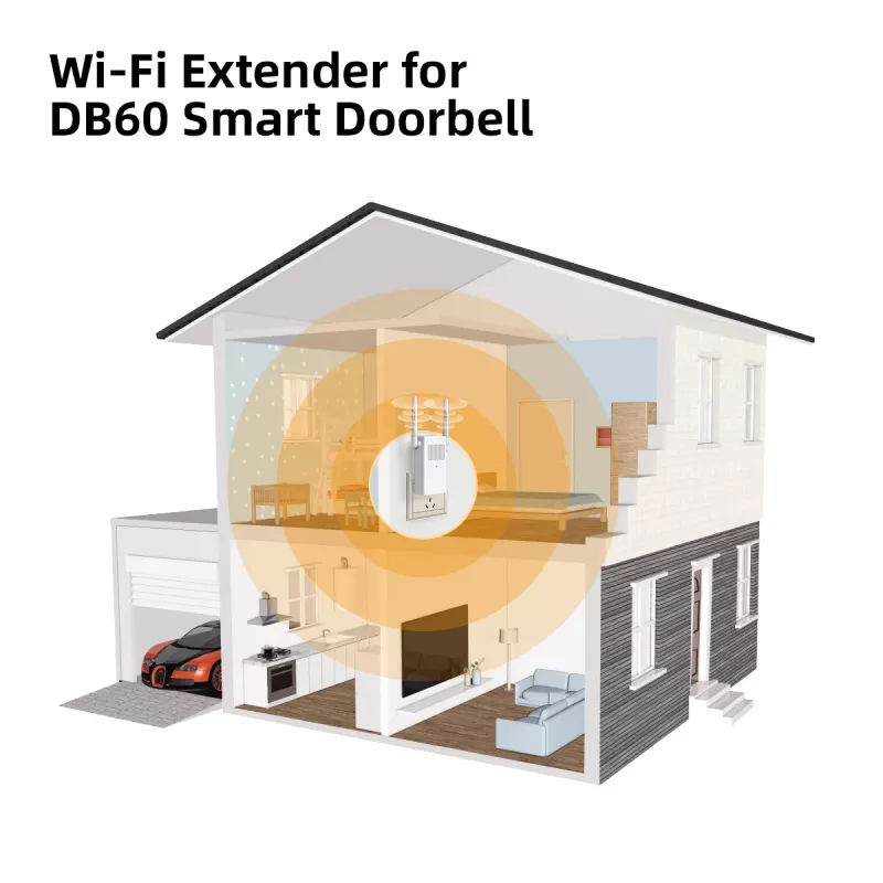 Imou DB60 Kit zwart draadloze beveiligingscamera 5MP 2560x1920